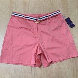 Hunt Club coral rose cotton shorts size 12